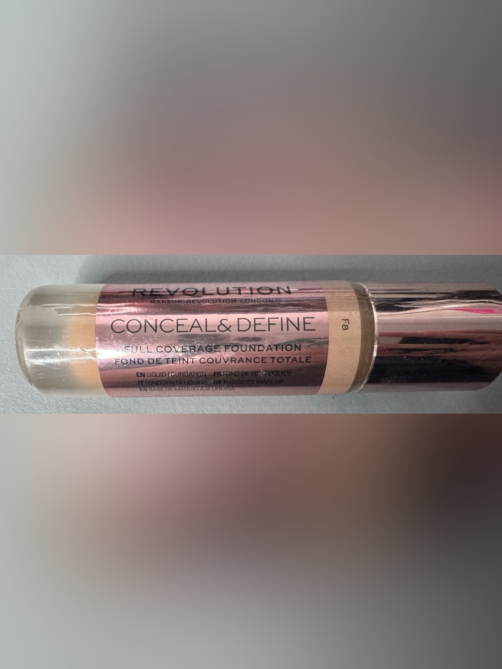 Revolution conceal and define Foundation Shade F8 - Beige Tone